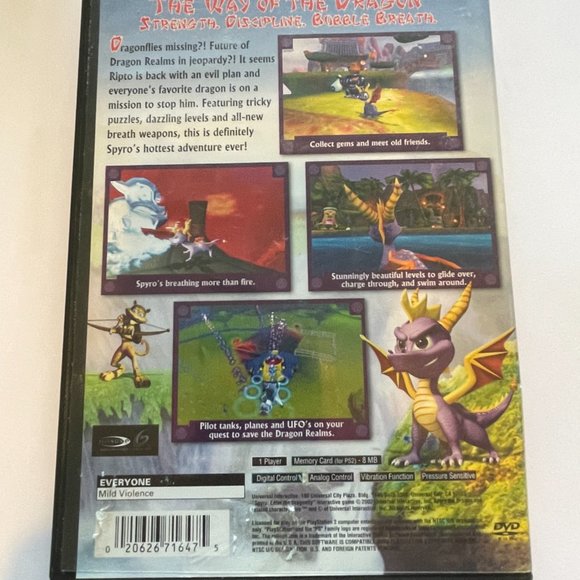 Spyro Enter The Dragonfly Sony Playstation 2 PS2 Replacement Box Missing Manuals - Picture 2 of 3